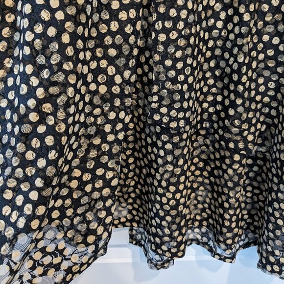Zim & Zoe Imogen Overlay Tunic Blouse Sheer Black Dotted Top Size 22/24 NWT - Picture 5 of 16